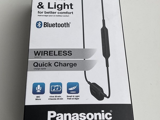 Panasonic NJ300BE In-Ear, Microfone, Black/White