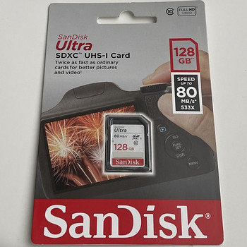 SanDisk Ultra SDXC Card 128GB Class 10 UHS-I, 80MB/s