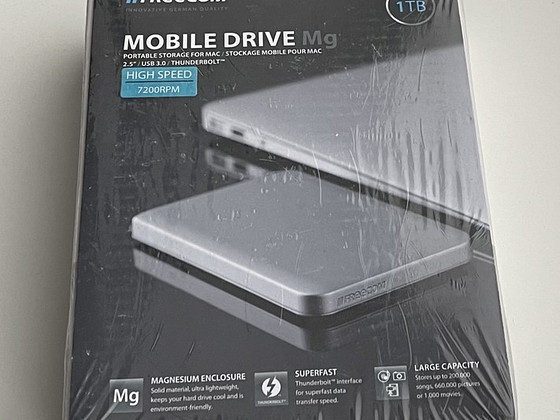 Freecom Mobile Drive Mg 1TB External Hard Drive ThunderBolt