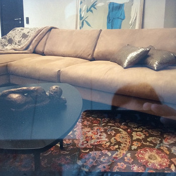 Exquisite, delicate Furninova nubuck sofa