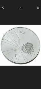 12€, Londoni OM 2012a, hõbedast meenemünt. (2 foto / 4)