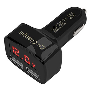 USB autolaadija, voltmeeter, ampermeeter 2 pesa, 3.1A (1 foto / 2)