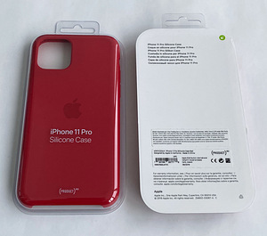 iPhone 11 Pro Silicone Case Pink/Black/Clear/Red/Blue/White (6 фото из 7)