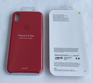 iPhone XS Max Silicone Case Red,Pink,Blue,Black,Nectarine (3 foto / 7)