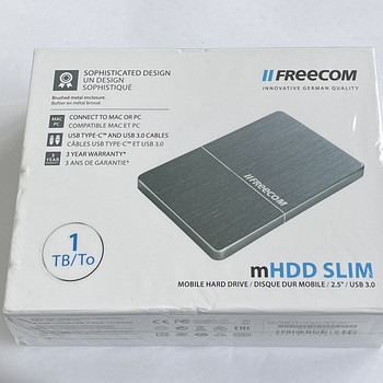 Freecom mHDD Mobile Drive Metal 1TB Slim - Space Grey/Silver