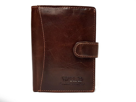Кошелек WILD 65502 RFID натуральная кожа коричневый 1шт UUS