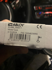 Продам новые моторные замки Abloy EL595 (2 фото из 2)