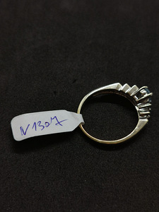 Kuld sõrmus teemantidega 585 proov (№1307) (5 foto / 5)