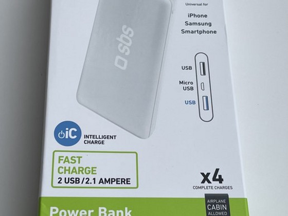 SBS Ultra-slim and fast-charging 10000mAh power bank