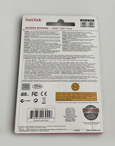 SanDisk Extreme SDHC 32GB 45MB/s Class 10 UHS-I U3 (2 фото из 2)
