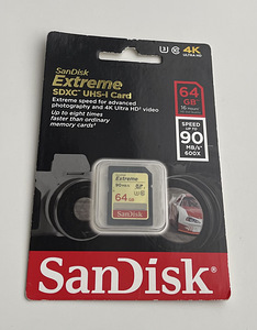 SanDisk SDXC Extreme SDXC 32GB/64GB 90MB/s Class 10 (3 foto / 4)
