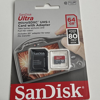 SanDisk Ultra microSDXC 64GB 80MB/s UHS-I Class10 + Adapter