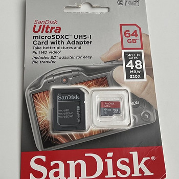 SanDisk Ultra microSDHC 64GB 48MB/s Class10 + adapter