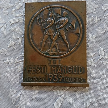 Медаль Эстонских игр 1939 года.