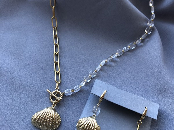 Komplekt kaelakee + kõrvarõngad
