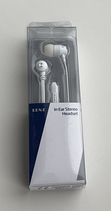 Senzin In-Ear headphones with sound quality White/Black (1 фото из 2)