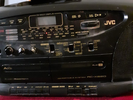 Raadio kassettmakk + CD, JVC,