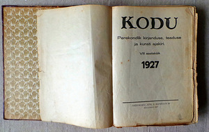 KODU. Perekondlik ajakiri 1927a. (1 foto / 4)