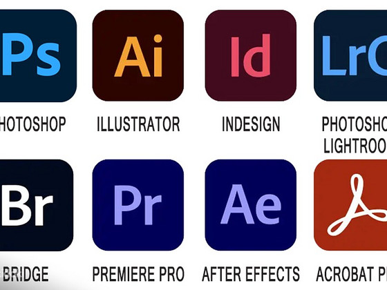 Adobe Photoshop Illustrator InDesign Premiere Acrobat Pro