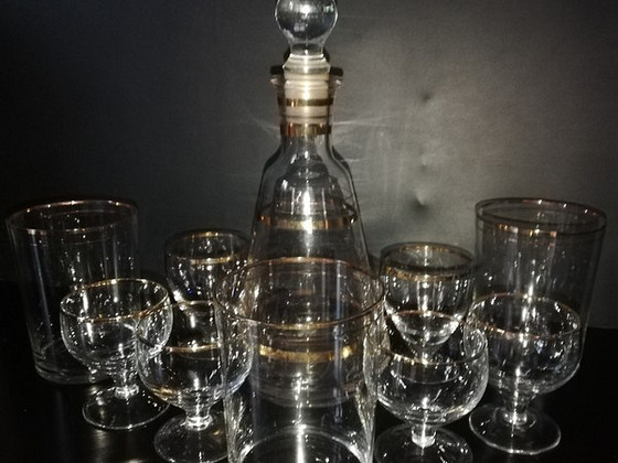 Советский стеклянный сервиз