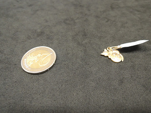 Kuld ripats teemantidega 585 proov (№L737) (5 foto / 5)