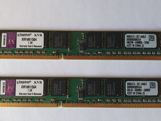 Kingston 2 x 4GB 1600MHz PC3-12800 DDR3 RAM