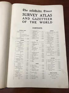 The Times Atlas & Gazetteer Of The World, 1922 год (4 фото из 6)
