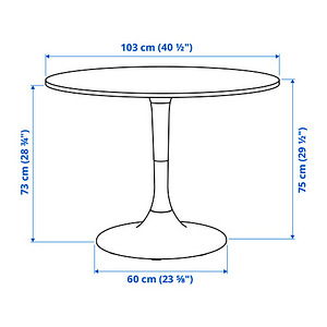 НОВЫЙ стол IKEA DOCKSTA + НОВЫЕ стулья IKEA TOBIAS (7 фото из 10)