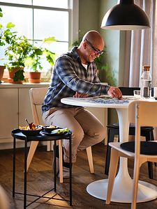 НОВЫЙ стол IKEA DOCKSTA + НОВЫЕ стулья IKEA TOBIAS (10 фото из 10)