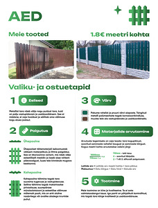 Metallist piirdeaed. (7 foto / 10)