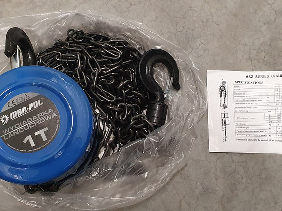 Käsikett tali 1T;2,5m(uus)