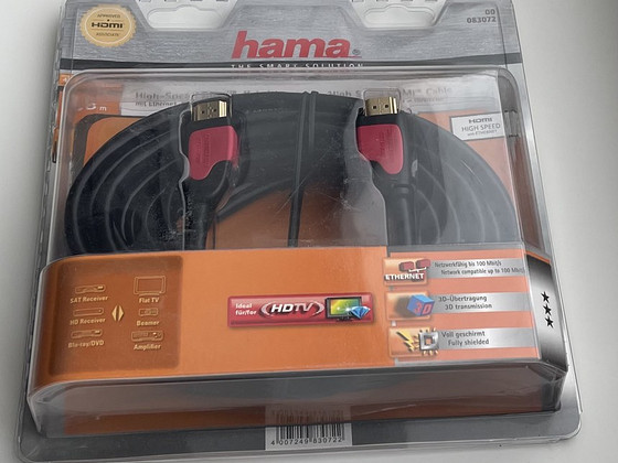 Hama 4K High Speed HDMI Cable Male to Male 7.5 m