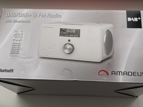Amadeus DAB/DAB+ & FM Radio with Bluetooth , White