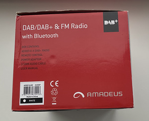 Amadeus DAB/DAB+ & FM Radio with Bluetooth , White (3 foto / 3)