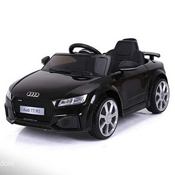 Детский черный электромобиль AUDI TT RS 12V