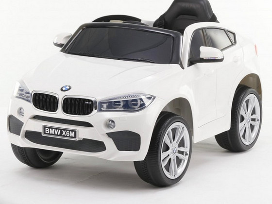 Laste valge elektriauto BMW X6M 2199 puldiga