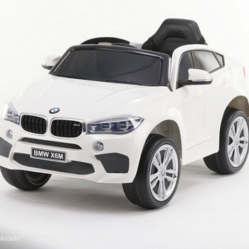 Laste valge elektriauto BMW X6M 2199 puldiga