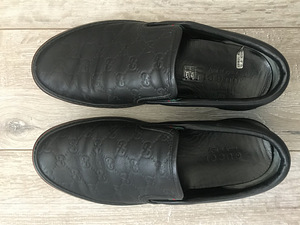 Слип gUCCI - черная кожа с монограммой GG guccissima (6 фото из 6)