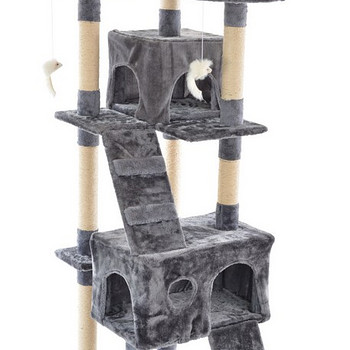 Кошачий домик когтеточка CAT608 серый