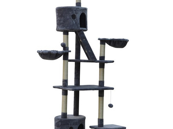 Кошачий домик когтеточка CAT807 серый