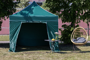 Pop Up mobiilne kokkupandav telk katusega 2.92x2.92 m (3 foto / 10)