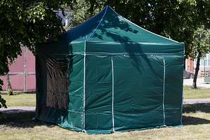 Pop Up mobiilne kokkupandav telk katusega 2.92x2.92 m (6 foto / 10)
