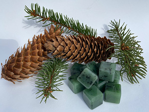 NEFRIIT NAT. (ehk.JADE) jookide jahutamiseks 20x20mm- 1 tk. (3 foto / 4)
