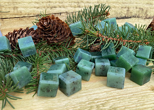 NEFRIIT NAT. (ehk.JADE) jookide jahutamiseks 20x20mm- 1 tk. (4 foto / 4)