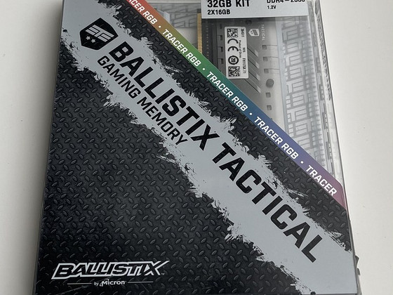 Ballistix Tactical Tracer RGB 2x16GB 32GB 2,666MHz DDR4