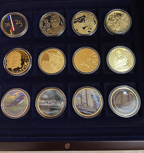 Kollekt. kullat.(24 karaad) medalitest ajaloost (12) sertif. (2 фото из 10)