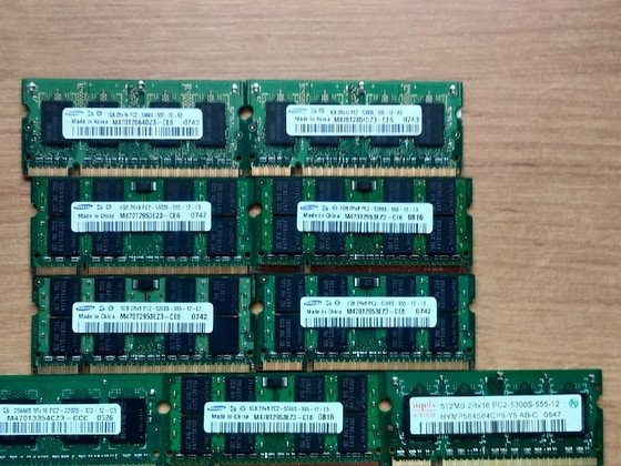 Sülearvuti RAM (DDR2).