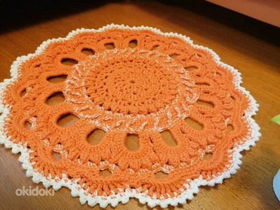 Ажурный коврик handmade
