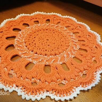 Ажурный коврик handmade