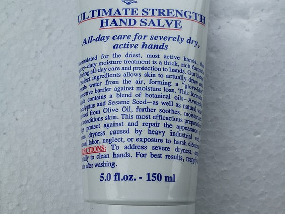 Ultimate stranght hand salve